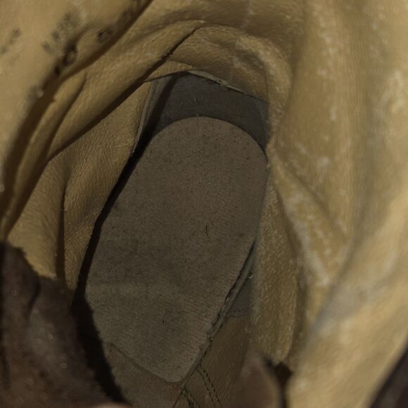 Vintage Laredo Kiltie Leather Womens Size 12EE Brown Lace Up Made In USA Boots - Picture 7 of 9